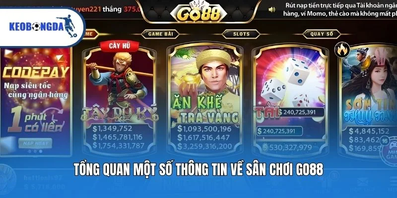 Tổng quan một số thông tin về sân chơi Go88