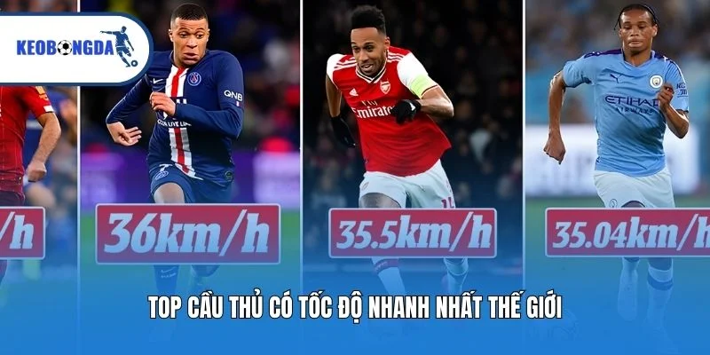 TOP cầu thủ có tốc độ nhanh nhất thế giới